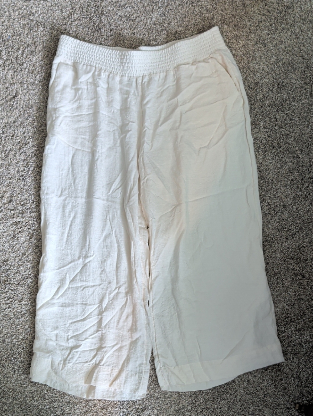 a new day White Elastic-Waist Casual Pants